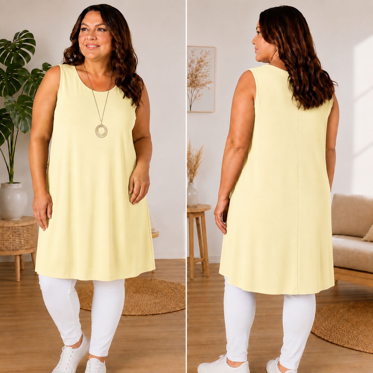 Debbie - Sommer Top Tunika  - Tragbar von 46 - 54