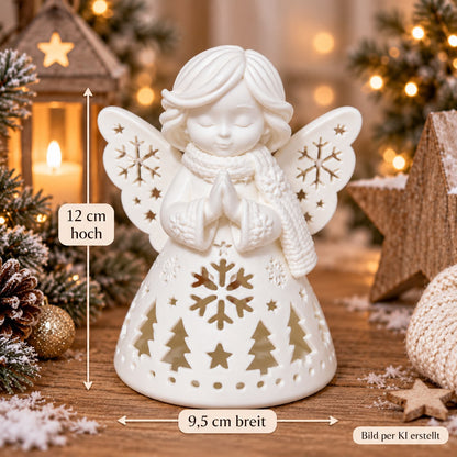 Winterengel mit LED-Licht | 3D Weihnachtsdeko