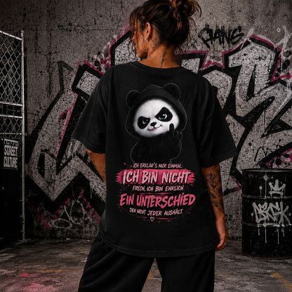Panda Statement Shirt – Ich bin nicht frech, ich bin ehrlich