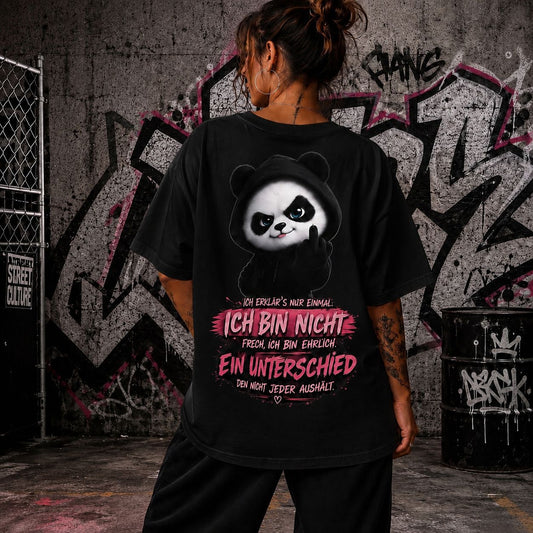 Panda Statement Shirt – Ich bin nicht frech, ich bin ehrlich