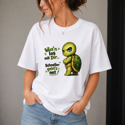 Was’n los mit Dir? Schiltkröte - Lustiges Unisex T-Shirt - Statement Shirt