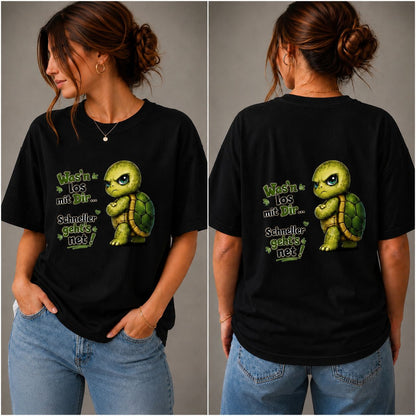 Was’n los mit Dir? Schiltkröte - Lustiges Unisex T-Shirt - Statement Shirt