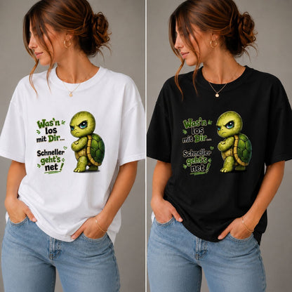Was’n los mit Dir? Schiltkröte - Lustiges Unisex T-Shirt - Statement Shirt