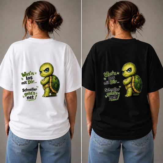 Was’n los mit Dir? Schiltkröte - Lustiges Unisex T-Shirt - Statement Shirt