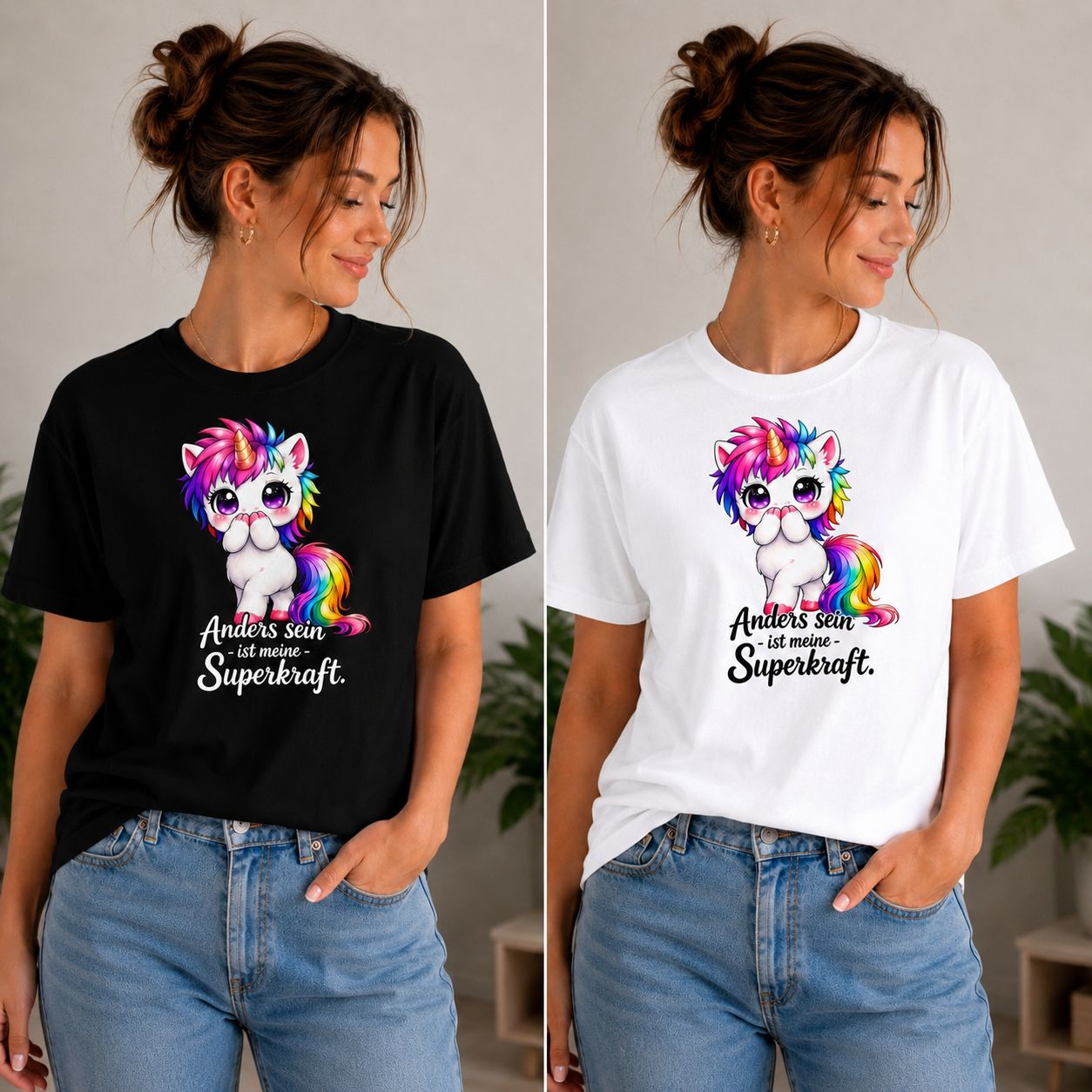 Statement Shirt „Anders sein ist meine Superkraft“