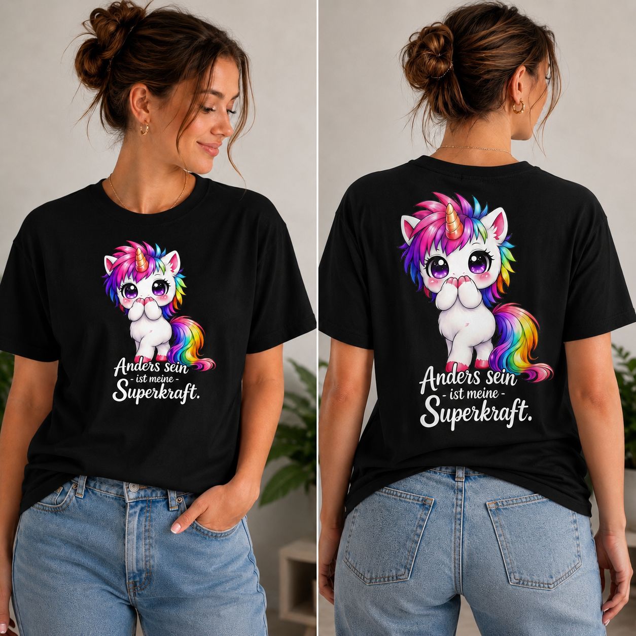 Statement Shirt „Anders sein ist meine Superkraft“