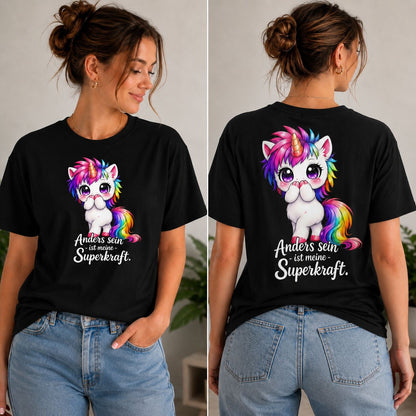 Statement Shirt „Anders sein ist meine Superkraft“