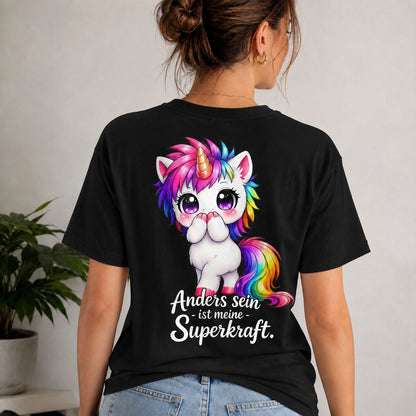 Statement Shirt „Anders sein ist meine Superkraft“