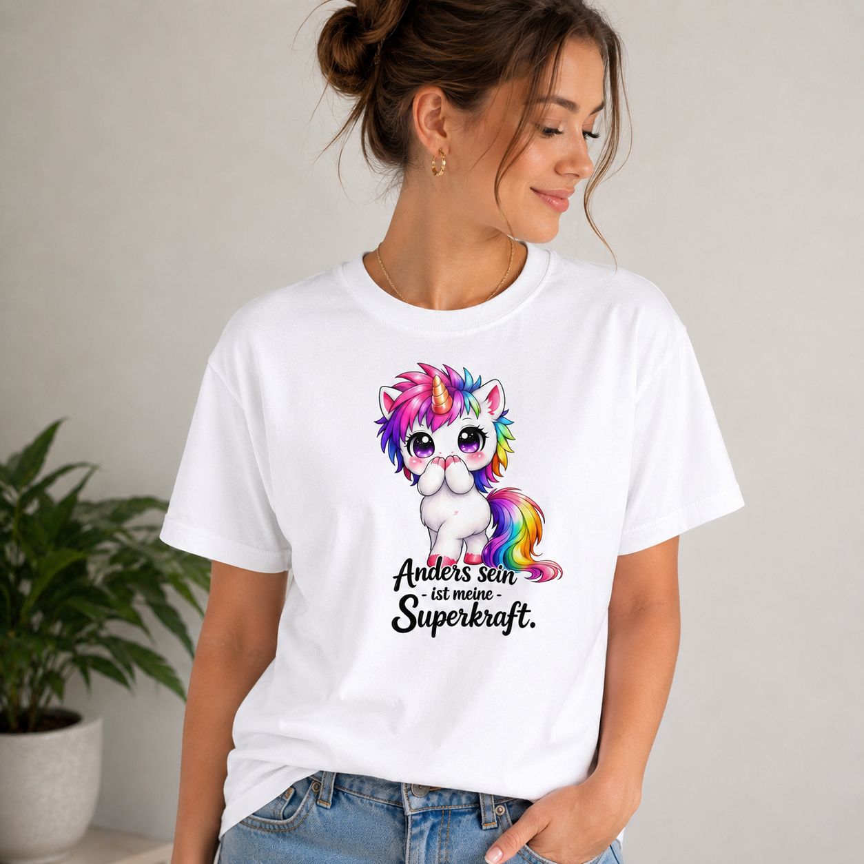 Statement Shirt „Anders sein ist meine Superkraft“