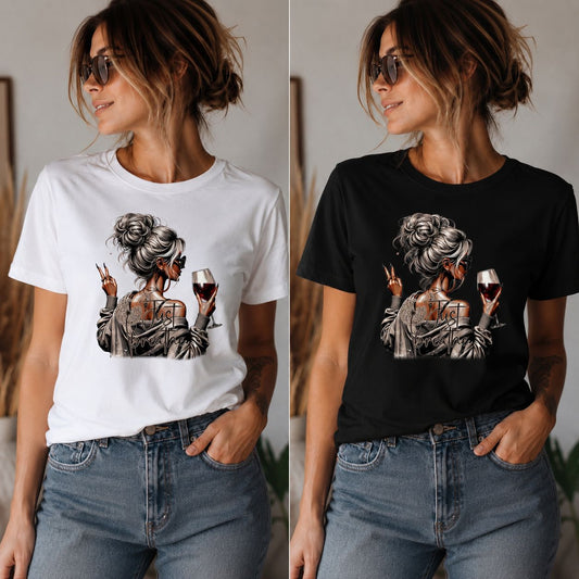 Just Breath T-Shirt – Damen Shirt mit stilvollem Fashion-Print