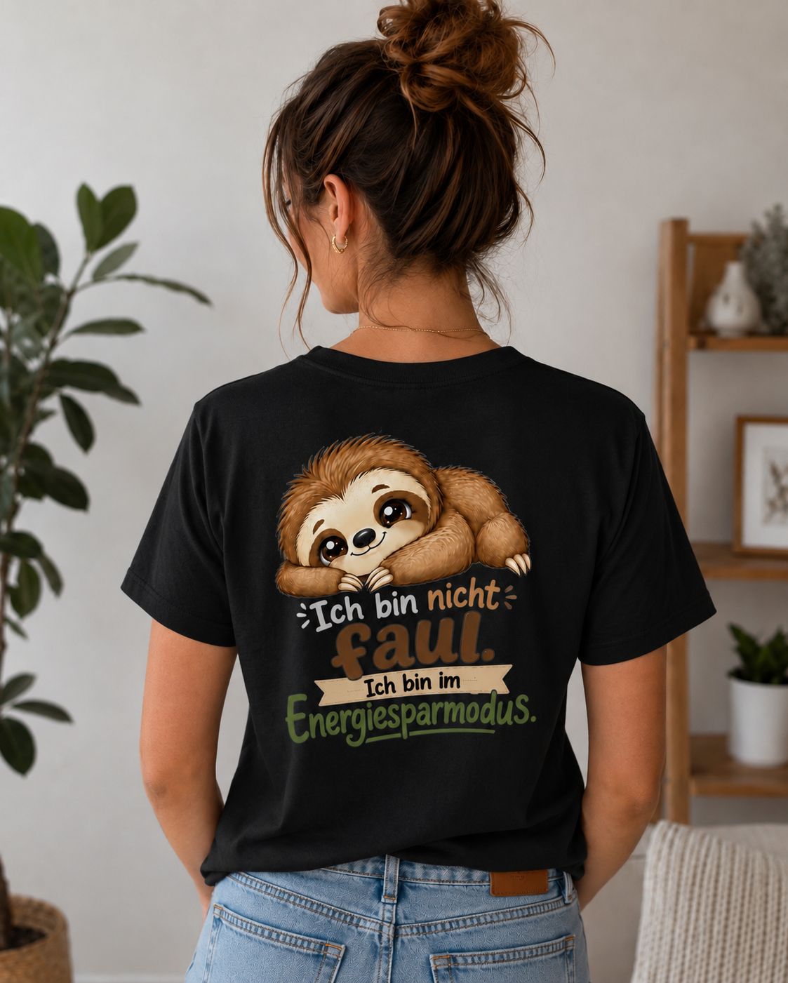 Statement Shirt "Ich bin nicht faul - ich bin im Energiesparmodus“