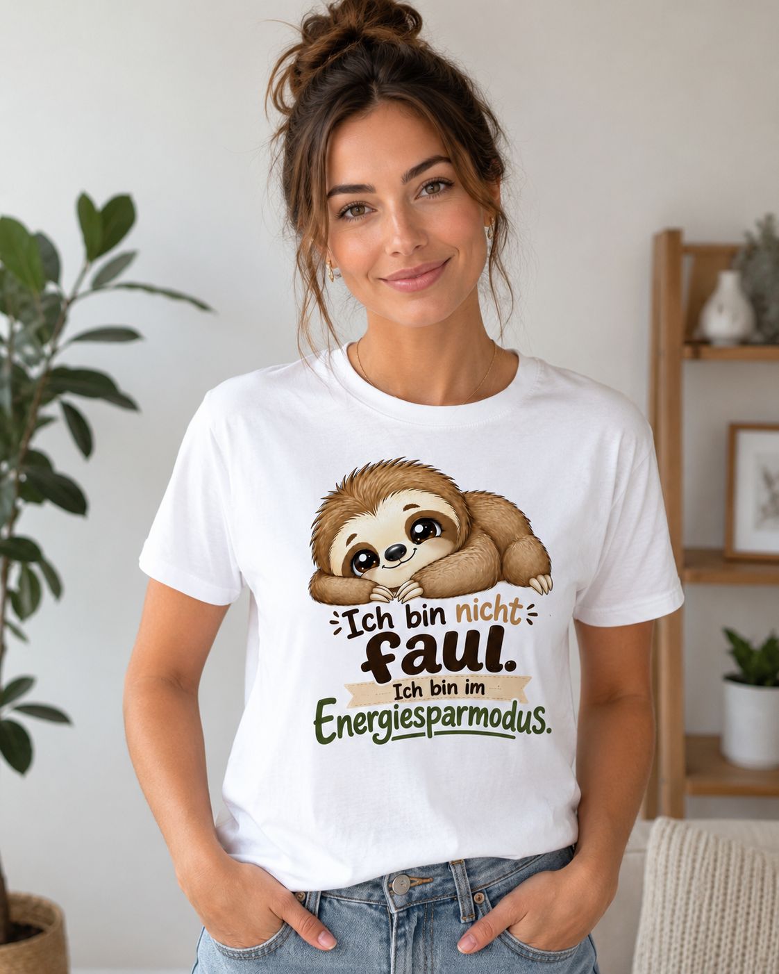 Statement Shirt "Ich bin nicht faul - ich bin im Energiesparmodus“