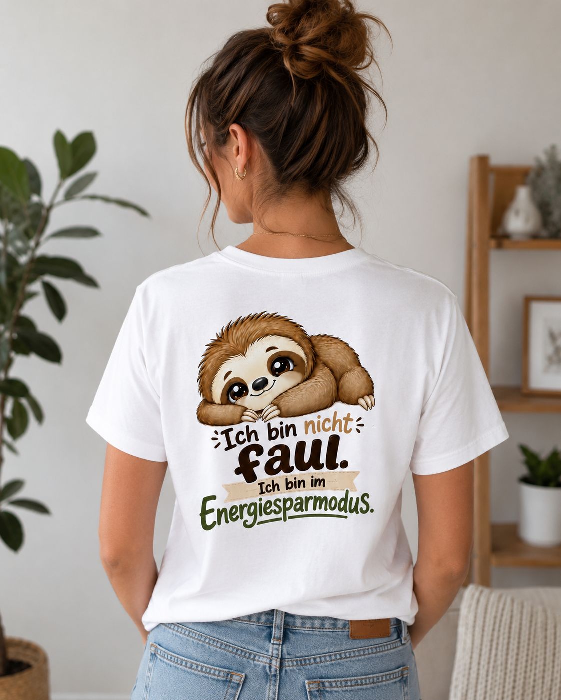 Statement Shirt "Ich bin nicht faul - ich bin im Energiesparmodus“