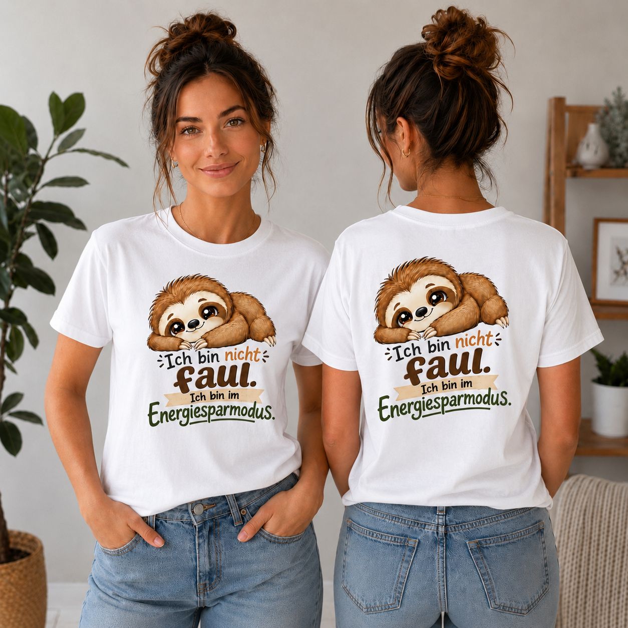 Statement Shirt "Ich bin nicht faul - ich bin im Energiesparmodus“