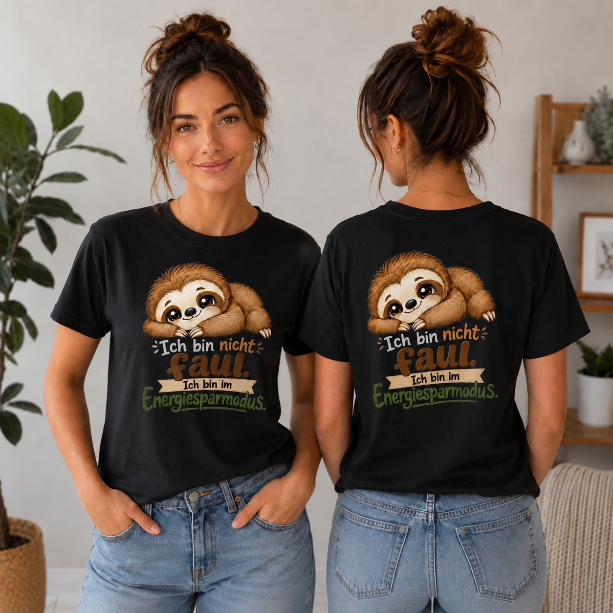 Statement Shirt "Ich bin nicht faul - ich bin im Energiesparmodus“