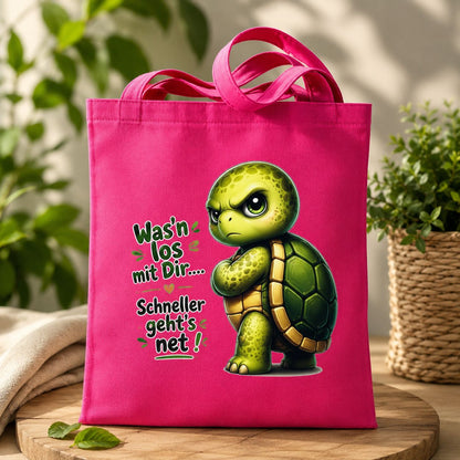 Statement Tasche Baumwolle Schildkröte Was´n los mit dir...