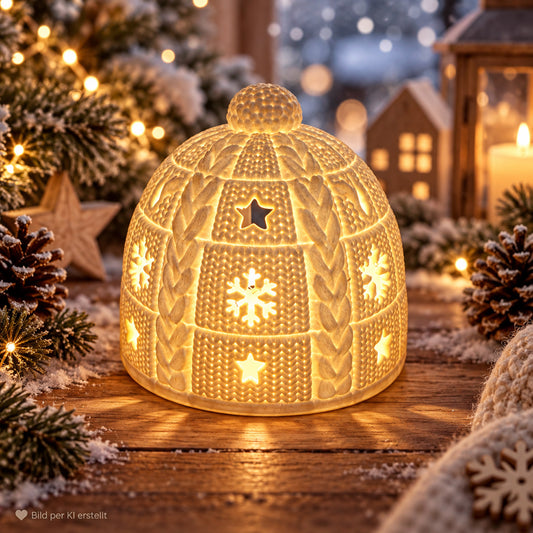 Schneeiglu Snow Schnee Iglu Windlicht | Tassentussi