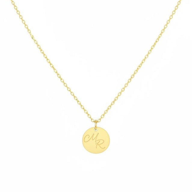 Personalisierte Edelstahlkette mit Initialen & Datum | Gravur Schmuck
