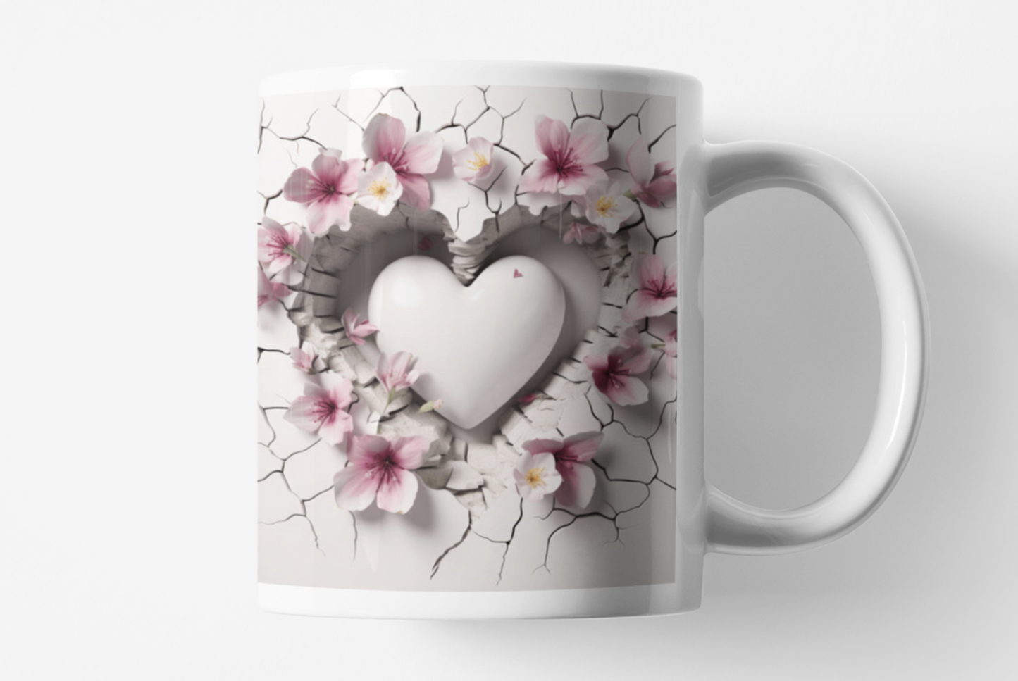 Tasse - 3D Heart brocken