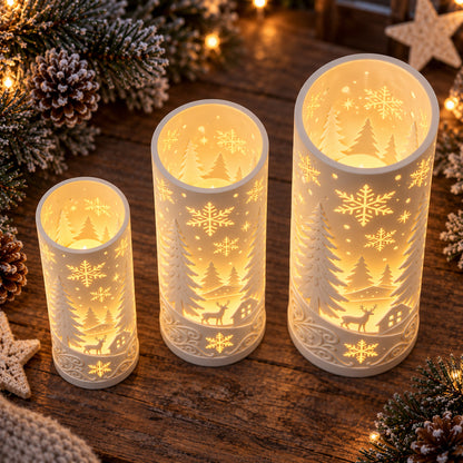 Winterwindlicht 3D-Druck aus PLA | LED Deko