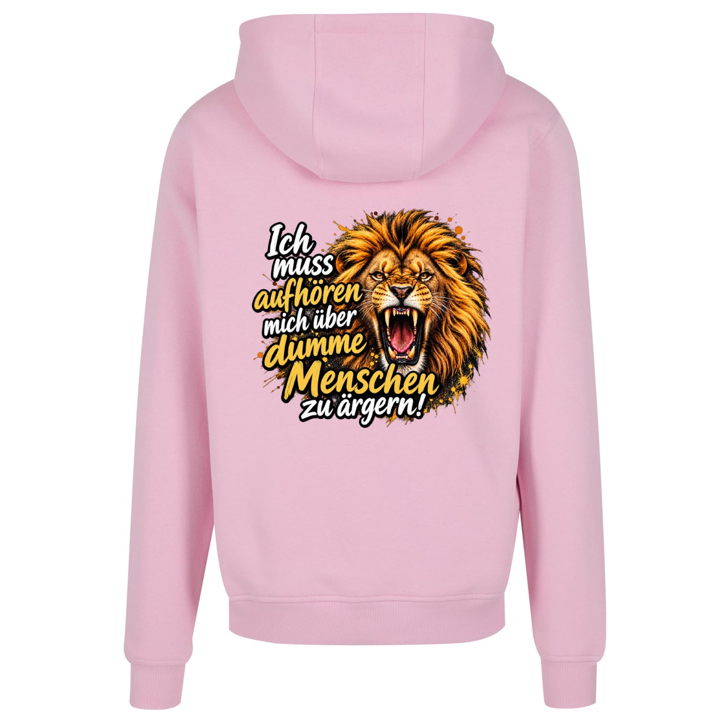Zip-Hoodie mit Löwen-Statement mit  Backprint
