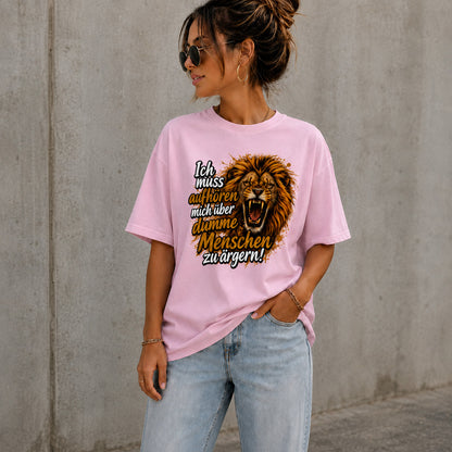 T-Shirt Löwe Menschen Statement Unisex