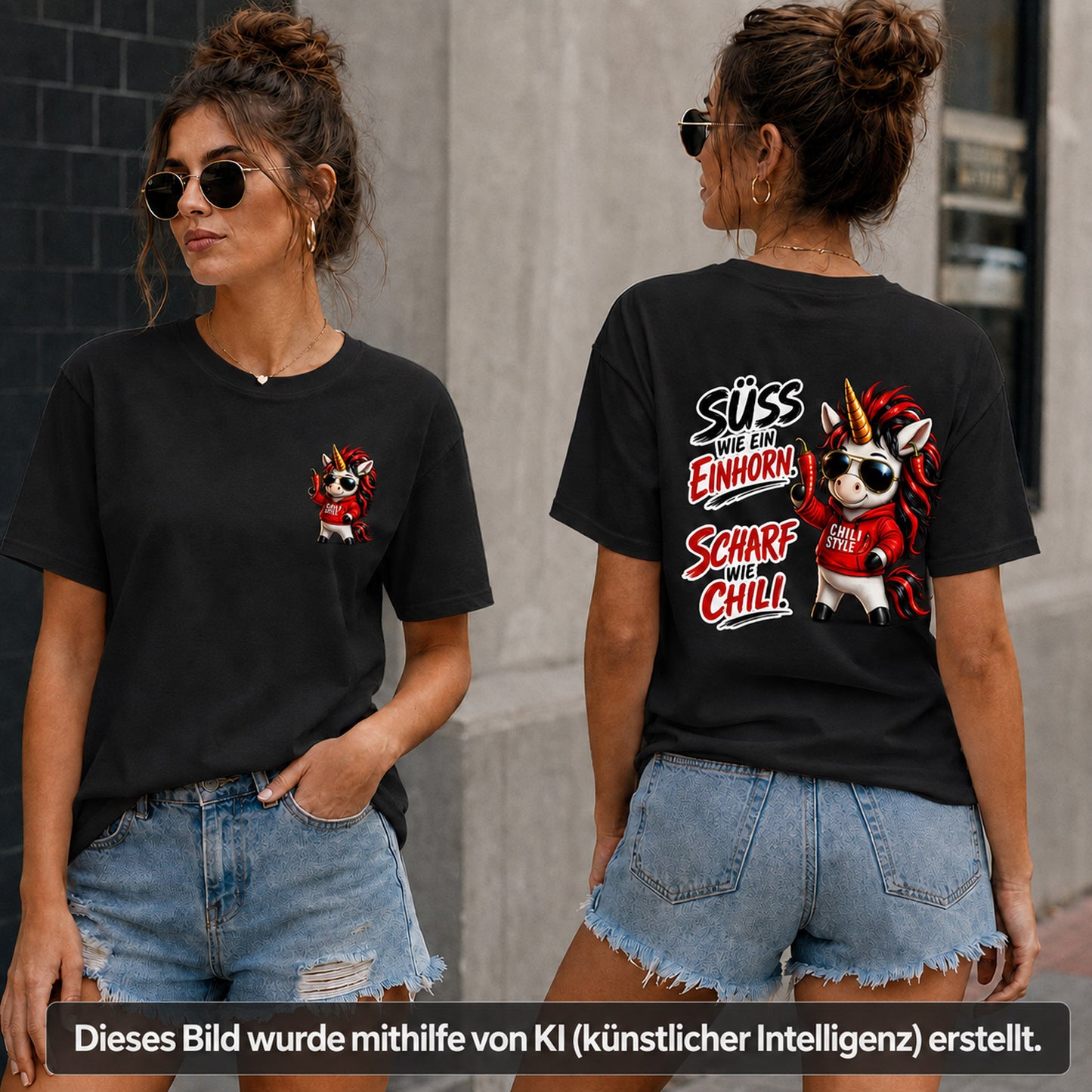 T-Shirt Shirt Sweet Chili Frontprint & Backprint | Unisex