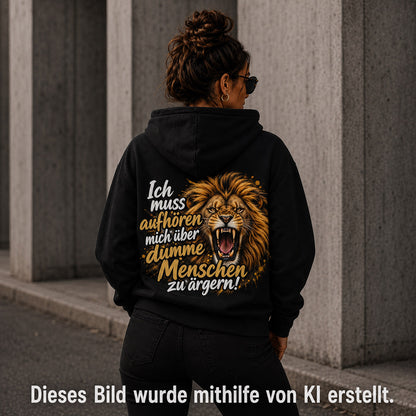 Hoodie Löwe Menschen Statement Unisex