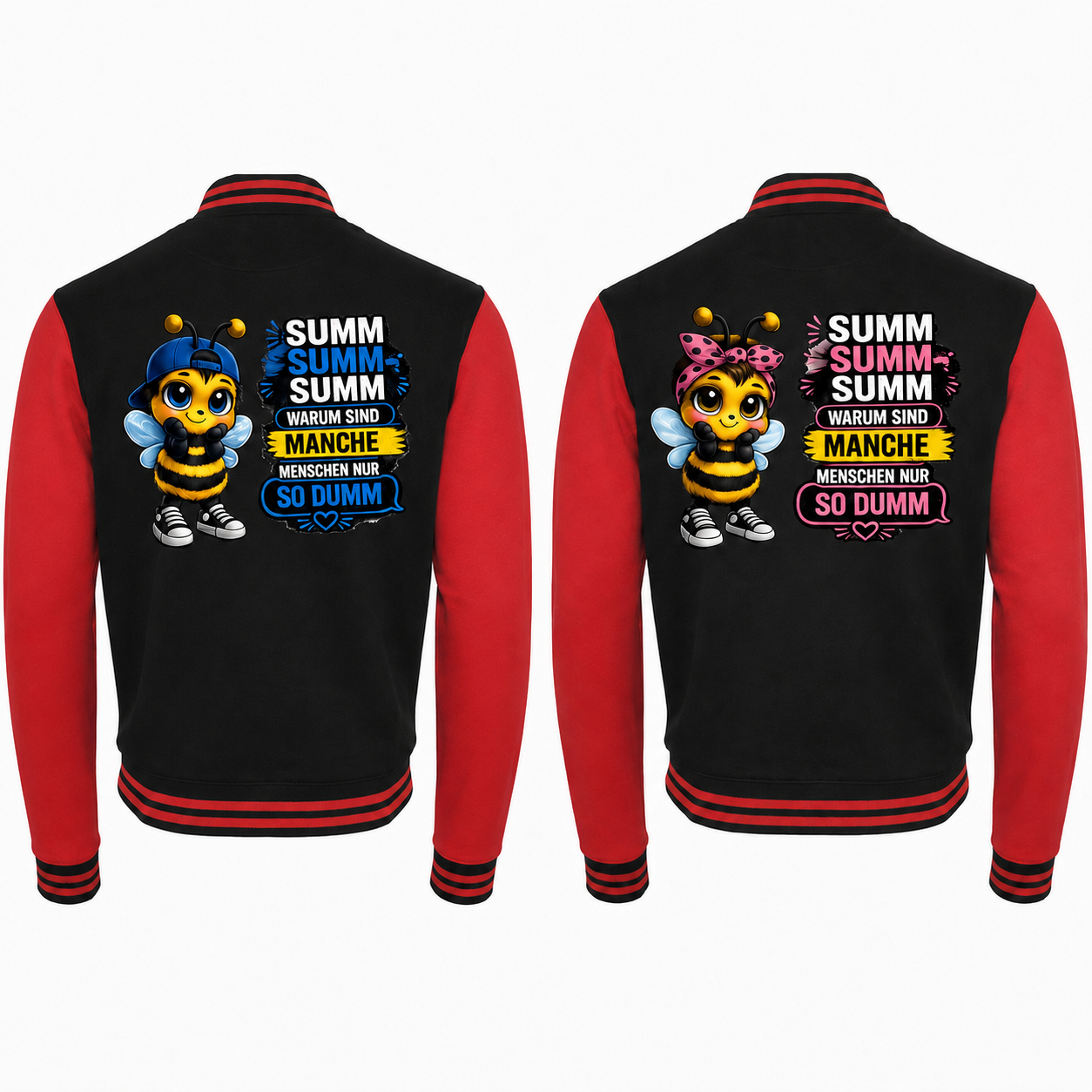 Collage Jacke - Statement Biene Dumm - Unisex