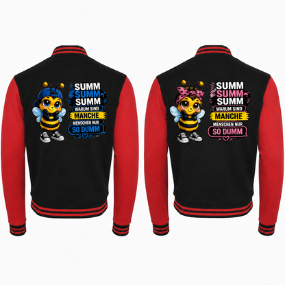 Collage Jacke - Statement Biene Dumm - Unisex