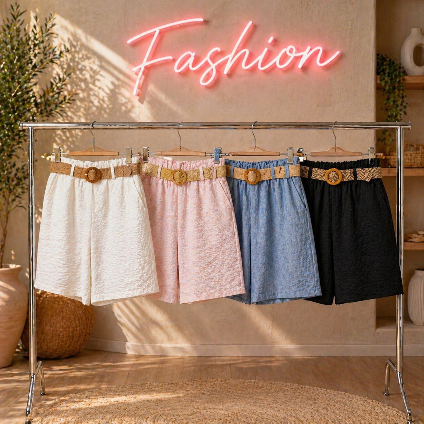 Nadja Leinen Hose kurz Shorts Leinenhose Größe 38 - 40/42