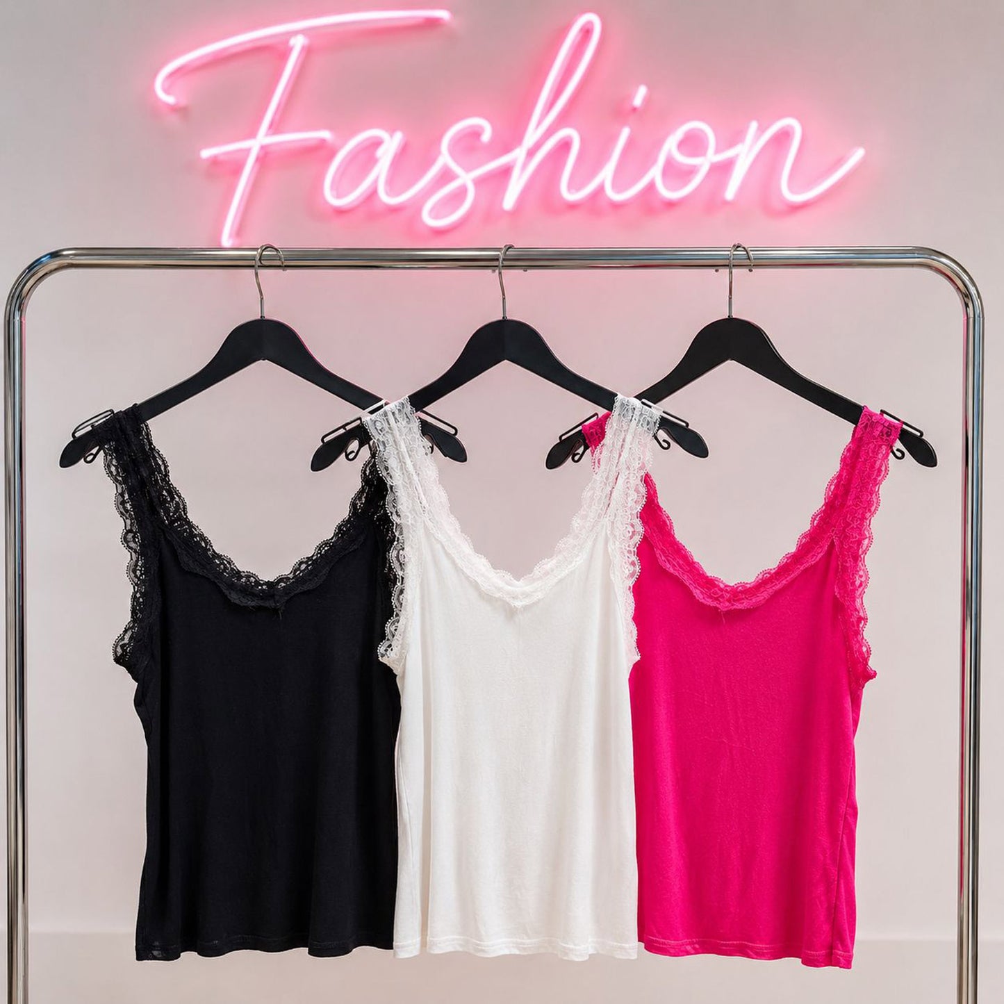 Feminin leichtes Spitzentop für schöne Alltagslooks - Tragbar von 36 bis 44