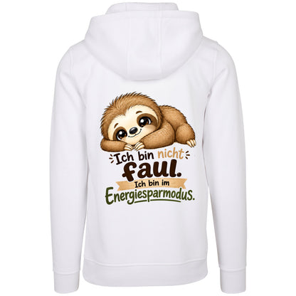 Statement Hoodie Faultier "Ich bin nicht faul... " Hoodie Backprint | Unisex