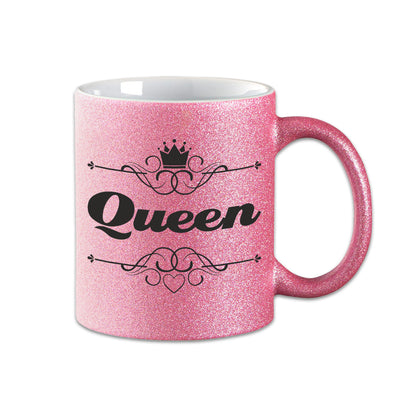 Glitzer Tasse - Queen -