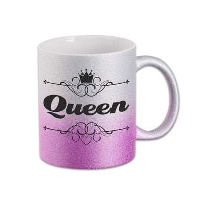 Glitzer Tasse - Queen -