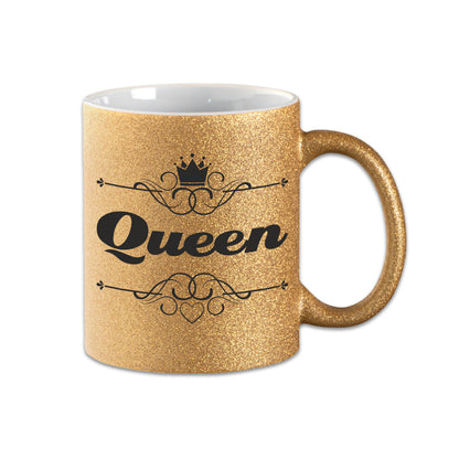 Glitzer Tasse - Queen -