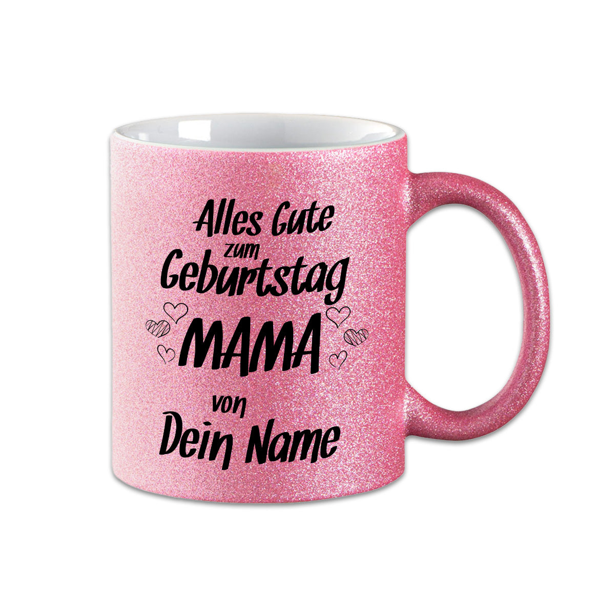 Glitzer Tasse - Alles Gute zum Geburtstag Mama -