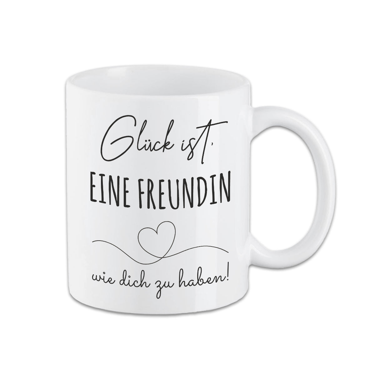Tasse - Glück ist, eine Freundin wie dich zu haben -